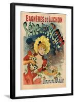 Bagneres-De-Luchon in the Flower Festival-Jules Chéret-Framed Art Print