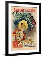 Bagneres-De-Luchon in the Flower Festival-Jules Chéret-Framed Art Print