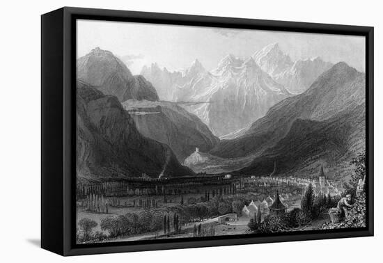 Bagneres de Luchon-Thomas Allom-Framed Stretched Canvas