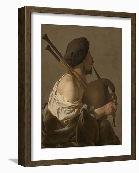 Bagpipe Player, 1624-Hendrick Ter Brugghen-Framed Giclee Print