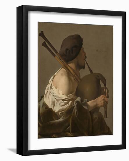 Bagpipe Player, 1624-Hendrick Ter Brugghen-Framed Giclee Print