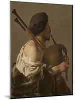 Bagpipe Player, 1624-Hendrick Ter Brugghen-Mounted Giclee Print