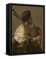 Bagpipe Player, 1624-Hendrick Ter Brugghen-Framed Stretched Canvas