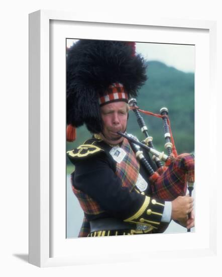 Bagpipe Player, Scotland-Peter Adams-Framed Photographic Print