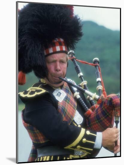 Bagpipe Player, Scotland-Peter Adams-Mounted Photographic Print