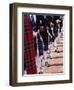 Bagpipe Players with Traditional Scottish Uniform, Glasgow, Scotland, United Kingdom, Europe-Yadid Levy-Framed Photographic Print