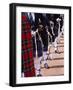 Bagpipe Players with Traditional Scottish Uniform, Glasgow, Scotland, United Kingdom, Europe-Yadid Levy-Framed Photographic Print