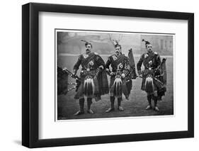 Bagpipers of the 1st Scots Guards-null-Framed Photographic Print