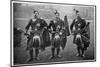 Bagpipers of the 1st Scots Guards-null-Mounted Photographic Print