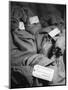 Bags of Censored Wartime Mail-null-Mounted Photographic Print