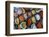 Bags of Colorful Spices at the Otavalo Market in Otavalo, Ecuador-Karine Aigner-Framed Photographic Print