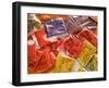 Bags of Powdered Dyes at the Mercado Hidalgo, Guanajuato, Mexico-Julie Eggers-Framed Photographic Print