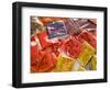 Bags of Powdered Dyes at the Mercado Hidalgo, Guanajuato, Mexico-Julie Eggers-Framed Photographic Print