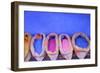 Bags of Powdered Pigment to Make Paint, Chefchaouen, Morocco, North Africa-Neil Farrin-Framed Photographic Print