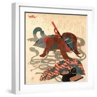 Bagu-Kubo Shunman-Framed Giclee Print