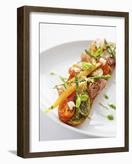 Baguette with Ham, Grilled Vegetables and Pesto-Herbert Lehmann-Framed Photographic Print