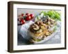 Baguette with Mushrooms and Onions-null-Framed Photographic Print