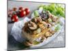 Baguette with Mushrooms and Onions-null-Mounted Photographic Print