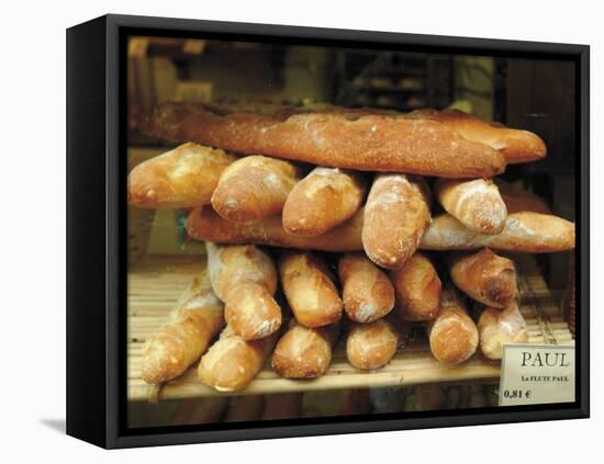 Baguettes in the Window of the Paul Bread Shop, Lille, Flanders, Nord, France-David Hughes-Framed Stretched Canvas