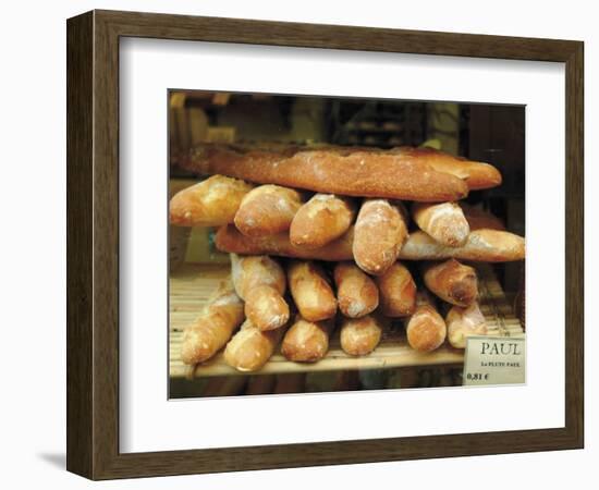 Baguettes in the Window of the Paul Bread Shop, Lille, Flanders, Nord, France-David Hughes-Framed Photographic Print