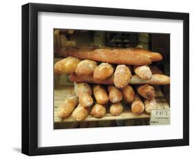 Baguettes in the Window of the Paul Bread Shop, Lille, Flanders, Nord, France-David Hughes-Framed Photographic Print