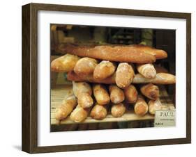 Baguettes in the Window of the Paul Bread Shop, Lille, Flanders, Nord, France-David Hughes-Framed Photographic Print