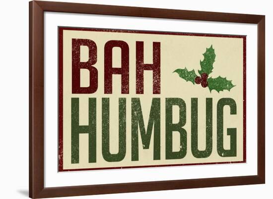 Bah Humbug! Holiday-null-Framed Art Print