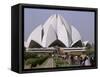 Baha'I House of Worship, Lotus Temple, Delhi, India, Asia-null-Framed Stretched Canvas