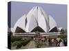 Baha'I House of Worship, Lotus Temple, Delhi, India, Asia-null-Stretched Canvas