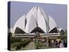 Baha'I House of Worship, Lotus Temple, Delhi, India, Asia-null-Stretched Canvas