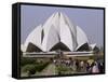 Baha'I House of Worship, Lotus Temple, Delhi, India, Asia-null-Framed Stretched Canvas