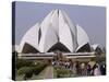 Baha'I House of Worship, Lotus Temple, Delhi, India, Asia-null-Stretched Canvas