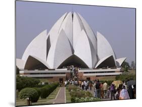 Baha'I House of Worship, Lotus Temple, Delhi, India, Asia-null-Mounted Photographic Print