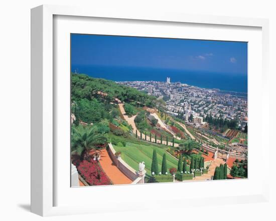 Baha'i Shrine and Garden, Israel-Barry Winiker-Framed Premium Photographic Print