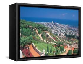 Baha'i Shrine and Garden, Israel-Barry Winiker-Framed Stretched Canvas