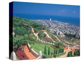 Baha'i Shrine and Garden, Israel-Barry Winiker-Stretched Canvas