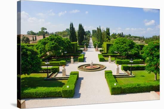 Bahai Gardens, Acre-RnDmS-Stretched Canvas