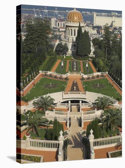 Bahai Shrine and Gardens, Haifa, Israel, Middle East-Eitan Simanor-Stretched Canvas