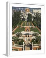 Bahai Shrine and Gardens, Haifa, Israel, Middle East-Eitan Simanor-Framed Photographic Print