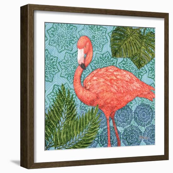 Bahama Flamingo II-Paul Brent-Framed Art Print