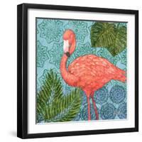 Bahama Flamingo II-Paul Brent-Framed Art Print