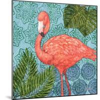 Bahama Flamingo II-Paul Brent-Mounted Art Print