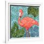 Bahama Flamingo II-Paul Brent-Framed Art Print