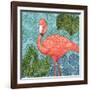 Bahama Flamingo II-Paul Brent-Framed Art Print