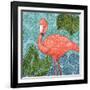 Bahama Flamingo II-Paul Brent-Framed Art Print