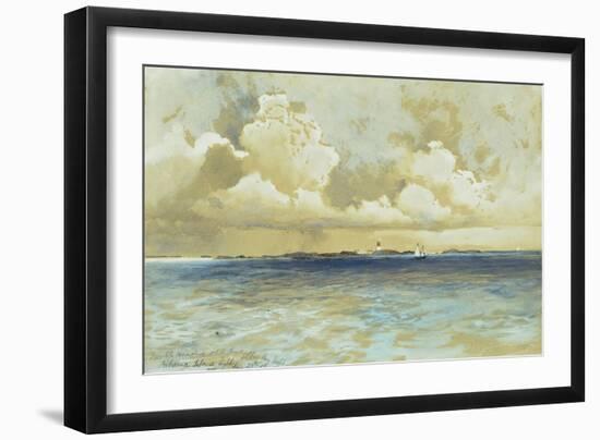 Bahama Island Light, 1883-Thomas Moran-Framed Giclee Print