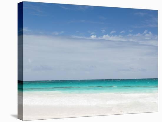 Bahamas, Eleuthera Island, Harbour Island, Pink Sands Beach-Walter Bibikow-Stretched Canvas