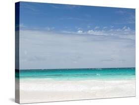 Bahamas, Eleuthera Island, Harbour Island, Pink Sands Beach-Walter Bibikow-Stretched Canvas