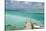 Bahamas, Exuma Island, Cays Land and Sea Park. Pier and Moored Boats-Don Paulson-Stretched Canvas