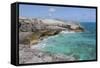 Bahamas, Exuma Island, Cays Land and Sea Park. Site of the Blow Hole-Don Paulson-Framed Stretched Canvas